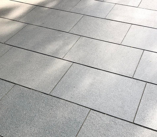blue grey granite paving