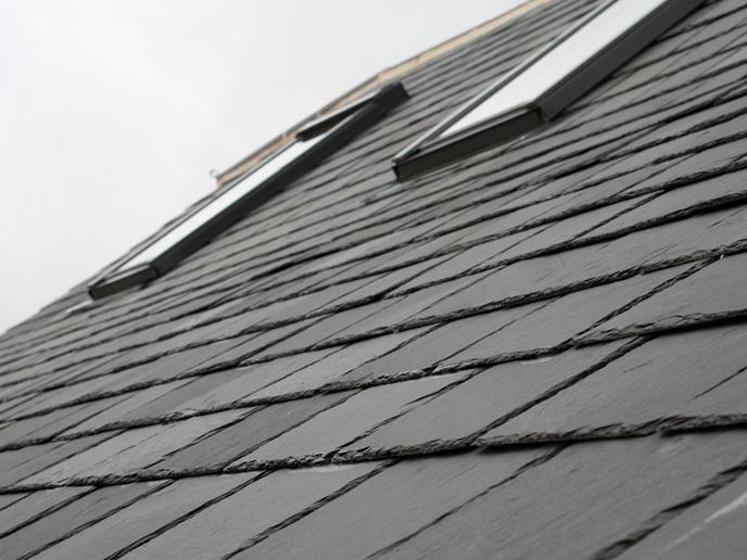 Roofing Slate, Black Slate Roof Tiles 600x300x5-7mm, £11.95/m2 - Paving Slabs UK
