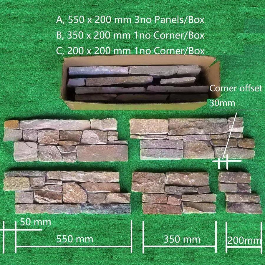 exterior stone cladding oyster multi pack