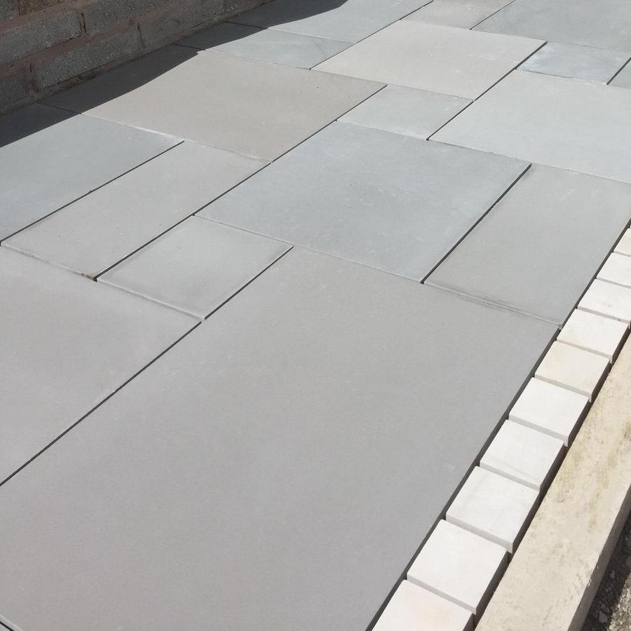 smooth sandstone paving Kandla grey