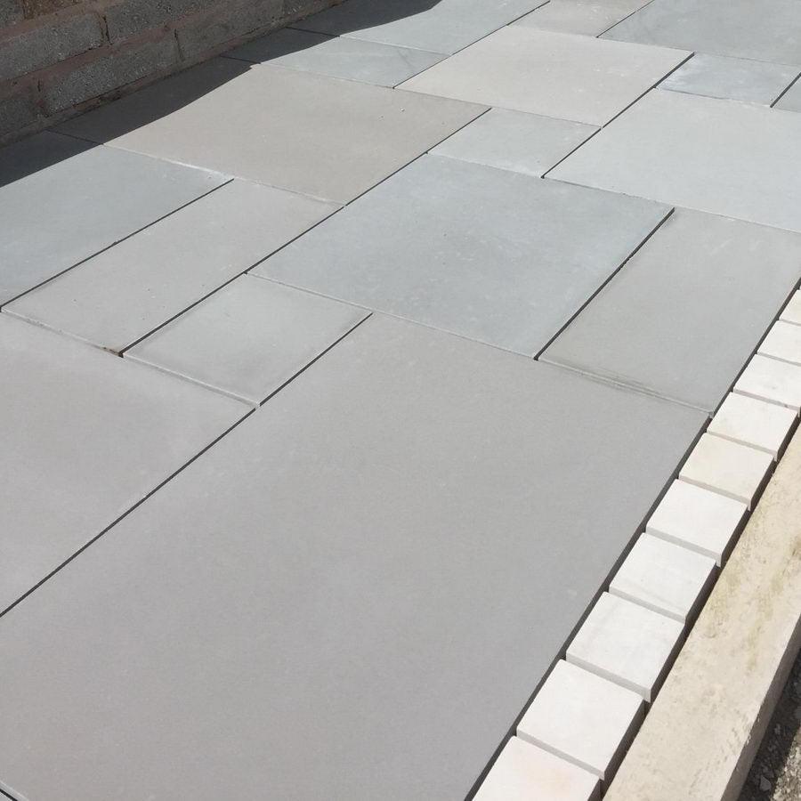 smooth sandstone paving Kandla grey