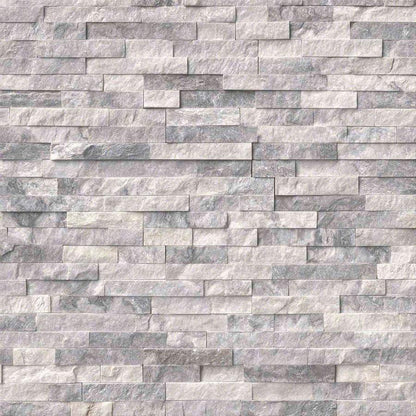 sparkle ice grey quartz split face tiles
